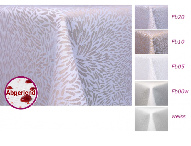 Tischdecke beige abperlend